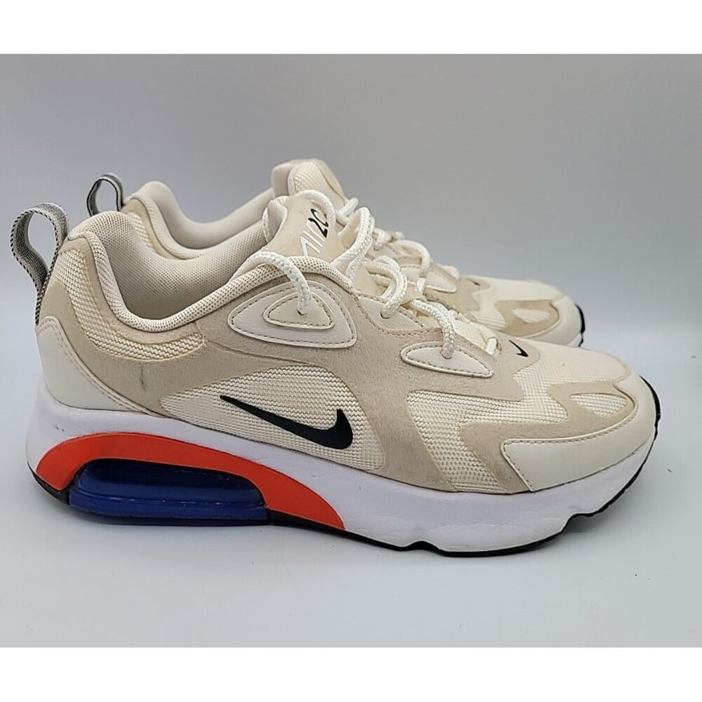 Nike Air Max 200 AT6175-100 Sail Desert Sand Phantom Black Women's Sz 8